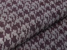 Jacquard mit Glitzerfäden Milliblu´s - Hahnentritt - beere