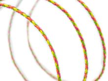 Korkkordel- Schnur rund geflochten 3 mm Neon - bunt