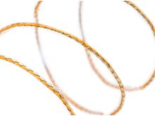 Korkkordel- Schnur rund geflochten 5 mm - orange-metallic