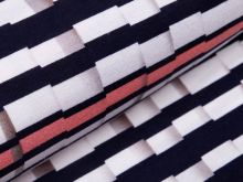 Viskose Jersey - abstraktes Muster -  rosa