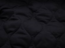 Stepper Jackenstoff - Wellenmuster - schwarz