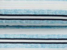 Struktur Jacquard - hohe und flache Streifen - weiß