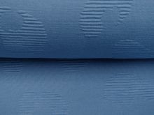Jersey Jacquard - 3D-Animalprint - wolkenblau