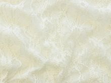 Hochwertige elastische Spitze - Blumenmuster - cremé