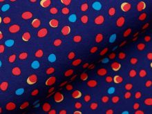Jersey - verschobene Kreise - dunkles blau