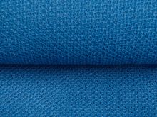 Jersey Strickstoff - löchrige Struktur - jeansblau