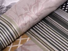 Webware Baumwollsatin - Patchworkdesign - altrosa