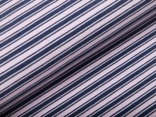 Single Jersey - Streifen - rosa/blau