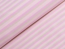 Single-Jersey - Streifen - rosa