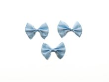 3 Schleifen mit Punkte ca. 4,5 x 2 cm - blau
