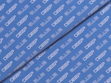 Single Jersey Sanetta - Deep Blue - blau