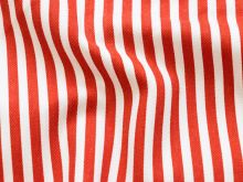 Canvas Köperbindung - schmale Querstreifen - weiß-rot