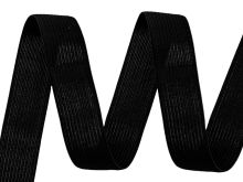 Gummiband 2,5 m x 25 mm Coupon - uni schwarz