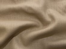Leinen mit 18% Baumwolle gewebt - uni dunkles beige
