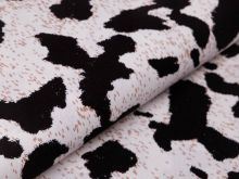 Webware Leinen Viskose - Animalprint Gepard - wollweiß