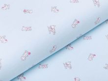 Jersey Sanetta - niedliche Dalmatiner - pastellblau