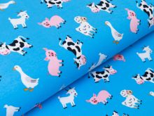 Jersey - verschiedene Tiere vom Bauernhof - blau