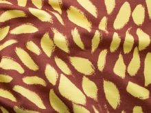 Sweat French Terry Modal Swafing Abrigo by Bienvenido Colorido - schräge Tupfen - rotbraun