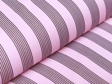 Chiffon  - Streifen - rosa