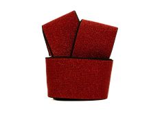 Glitzer Gummiband 40 mm - rot