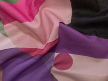 Webware Voile Baumwolle by Nerida Hansen - Abstraktes Muster - pink - rosa 