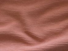 Jersey Ottoman Querrippe - uni coral