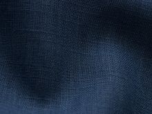 Ramie Leinenstoff - uni indigoblau