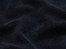 Stretch Frottee - uni schwarz