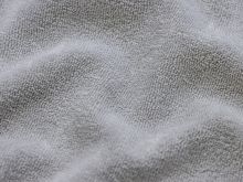 Stretch Frottee - uni helles grau