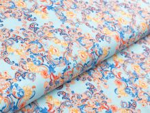 Webware Baumwolle by Klaranähta - florale Ornamente - mint