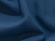 Webware Leinen Baumwolle - uni - jeansblau