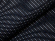Singel Jersey - feine Streifen - marine/rostbraun