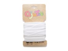 Jersey Schrägband/Einfassband gefalzt 20 mm Breit x 3 Meter Coupon - uni weiß