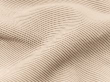 Jersey Ottoman Querrippe - uni beige