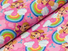 Jersey Swafing Paw Patrol - Skye und Regenbögen - rosa
