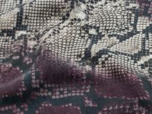  Tencel Lyocell Twill - Animalprint Schlange - grau