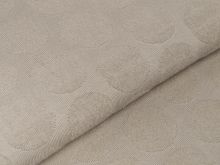 Struktur Strickstoff - 3D-Kreise - uni beige
