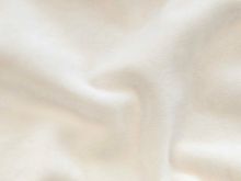 Nicki elastisch - samtweich -  Samt / Velvet - uni creme