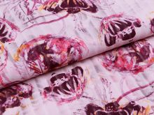 Webware Baumwolle Milliblu´s - Blumen - zartes rosa