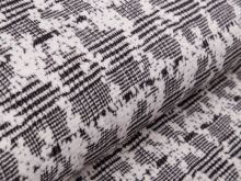 Jacquard - Karomuster - schwarz/weiß