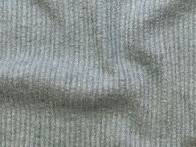 Nahaufnahme von Waffelstrick-Jersey - Knitted Anastasia - meliert - ocean blue