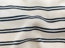Feinripp Jersey Sanetta - Streifen - creme