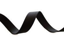 Nahaufnahme von Wasserbeständiges Gurtband 30mm - uni - schwarz
