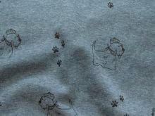 Nahaufnahme von Alpenfleece Happy Fleece - Hunde - meliert - blau