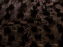 Nahaufnahme von Velours - Holografrisches Punktedesign - braun