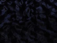 Nahaufnahme von Velours - Holografrisches Punktedesign - dunkelblau