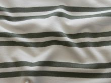 Sweat French Terry Softtouch - Streifen - creme-olive