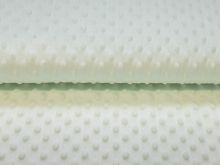 Wellnessfleece Minky mit Noppenprägung - uni pastellmint