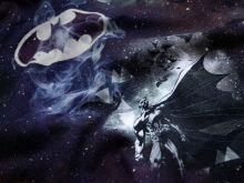Jersey Digitaldruck Batman - Batman-Symbole - schwarz