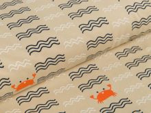 Jersey by Mies&Moos Seafriends - Krabben und Wellen - schlamm